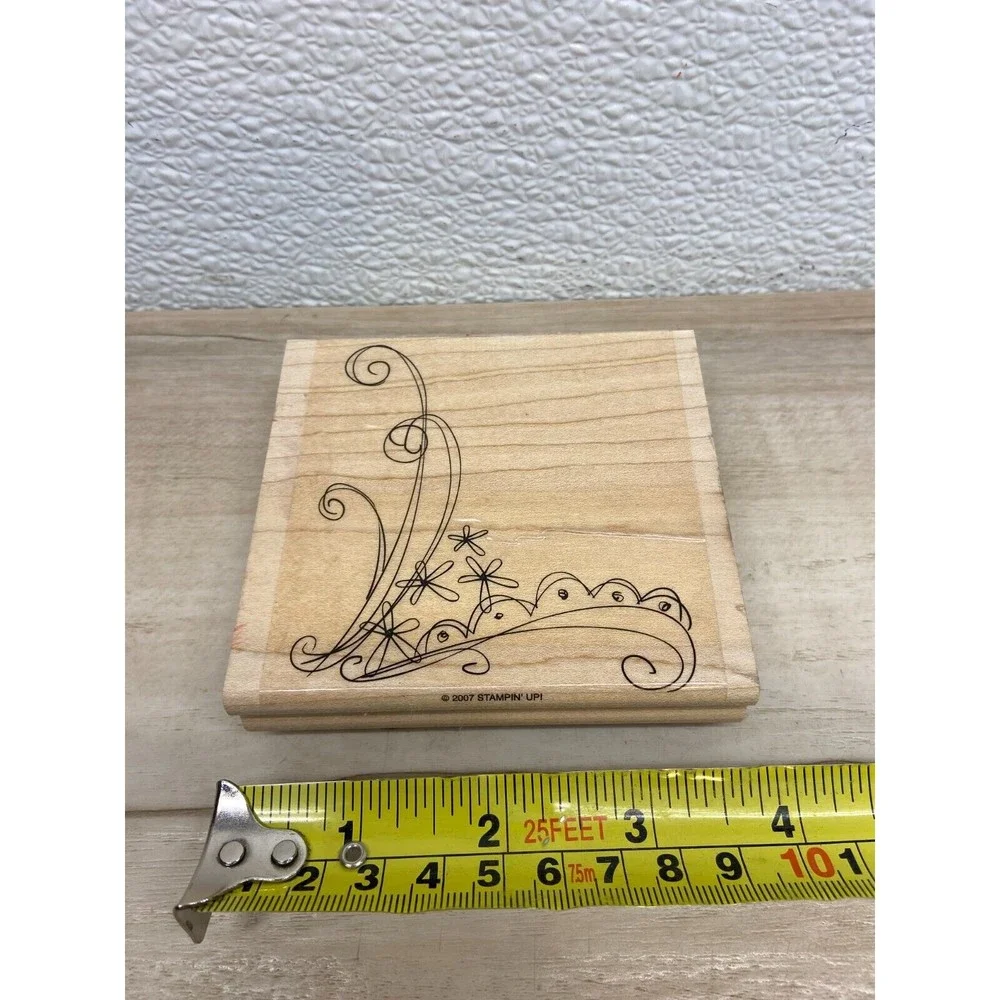 2007 Stampin Up Graphic Wood Mounted Rubber Stamp - Picture 3 of 4